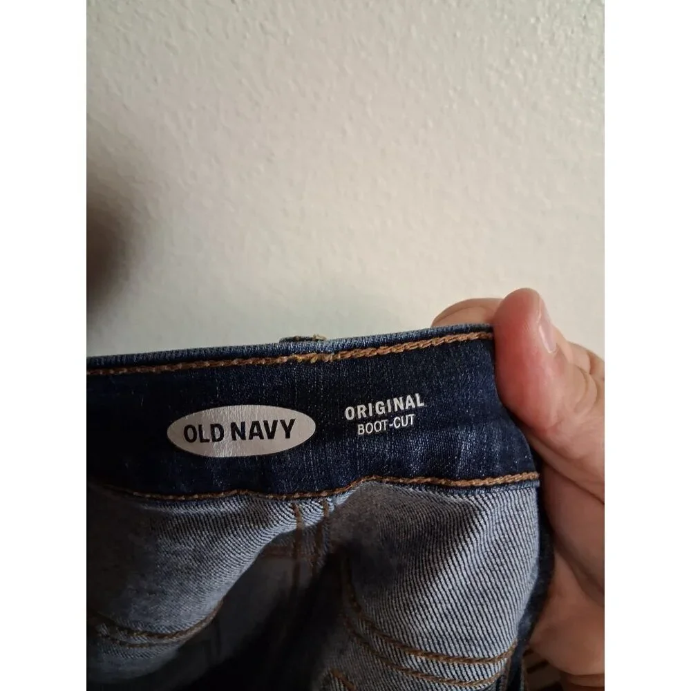 Old Navy Original Boot Cut Denim Blue Jeans Women's Size 8